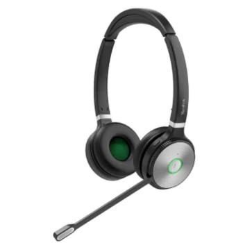 WH62 Dual UC Дуо, Беспроводная, HD звук, 160м DECT, Шумоподав, USB-хаб